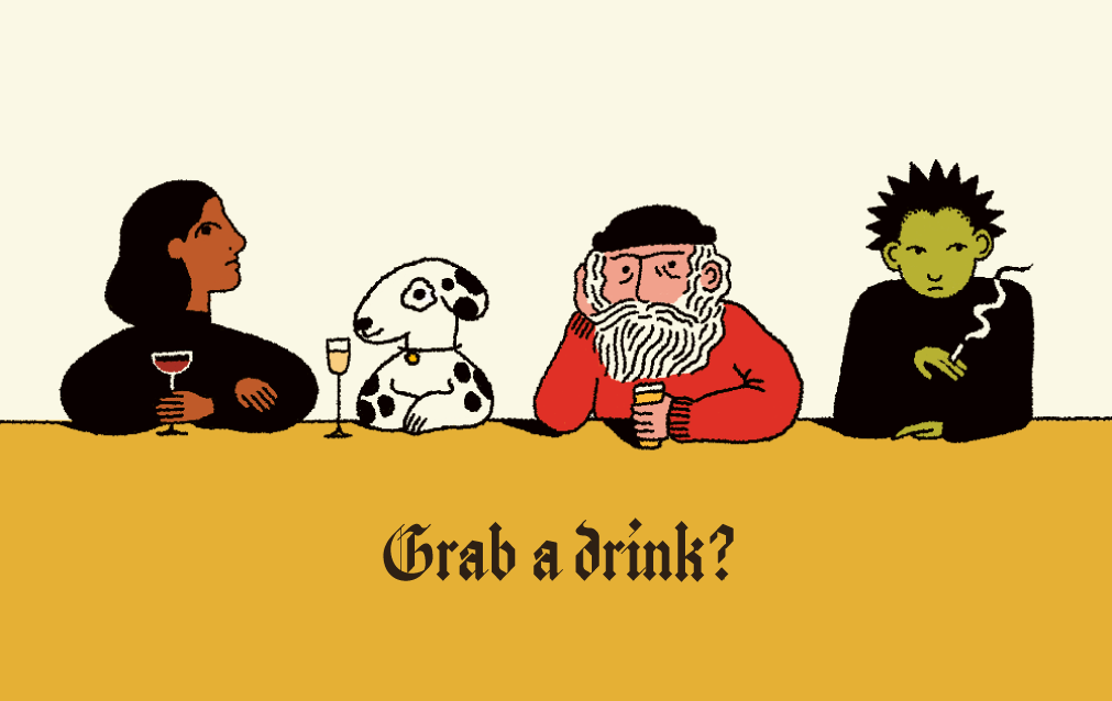An Alien Walks Into A Bar Card