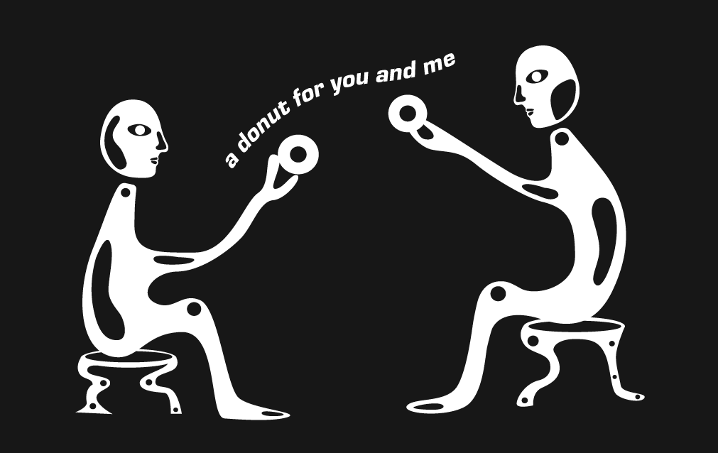 Otherworldly Beings Love Donuts Card