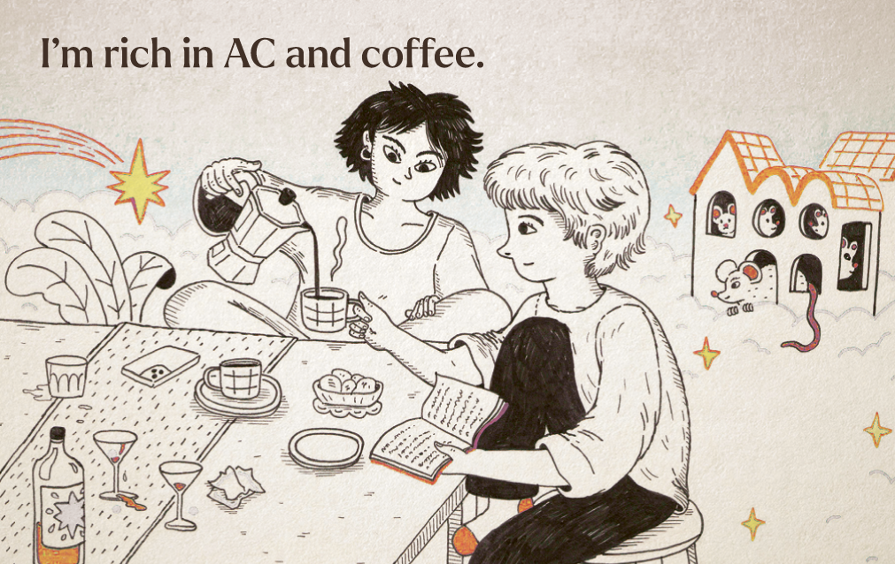 Rich in Coffee and AC Card
