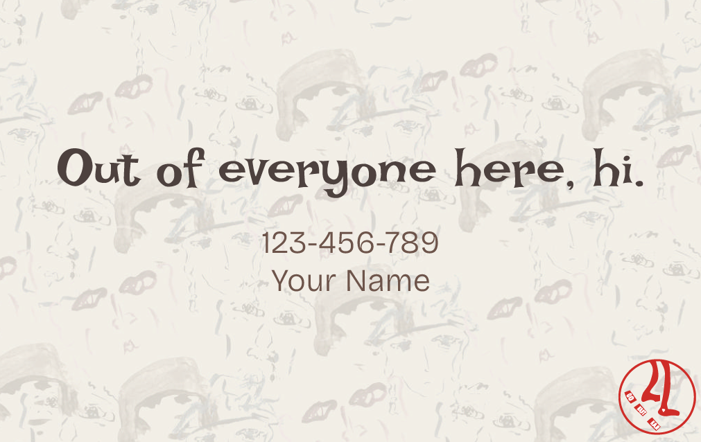 There Can Be A 100 People Card
