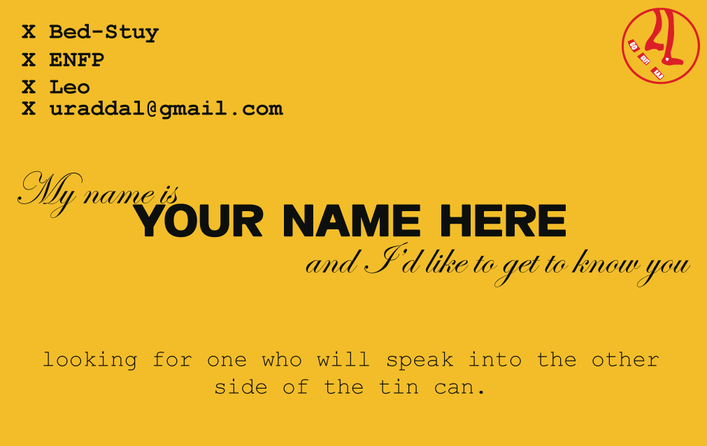 Tin Can Men Card